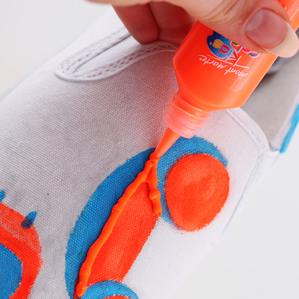 Mont Marte Art Blog Step into art; Customised Puffy Paint Shoes.