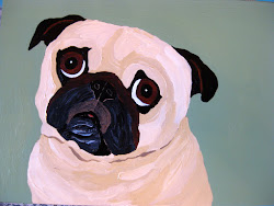 pug painting a92 newest paint standing