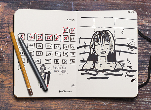 Inktober 2016 por Pegotiblog - Sara Torregrosa - Illustration comic ilustración