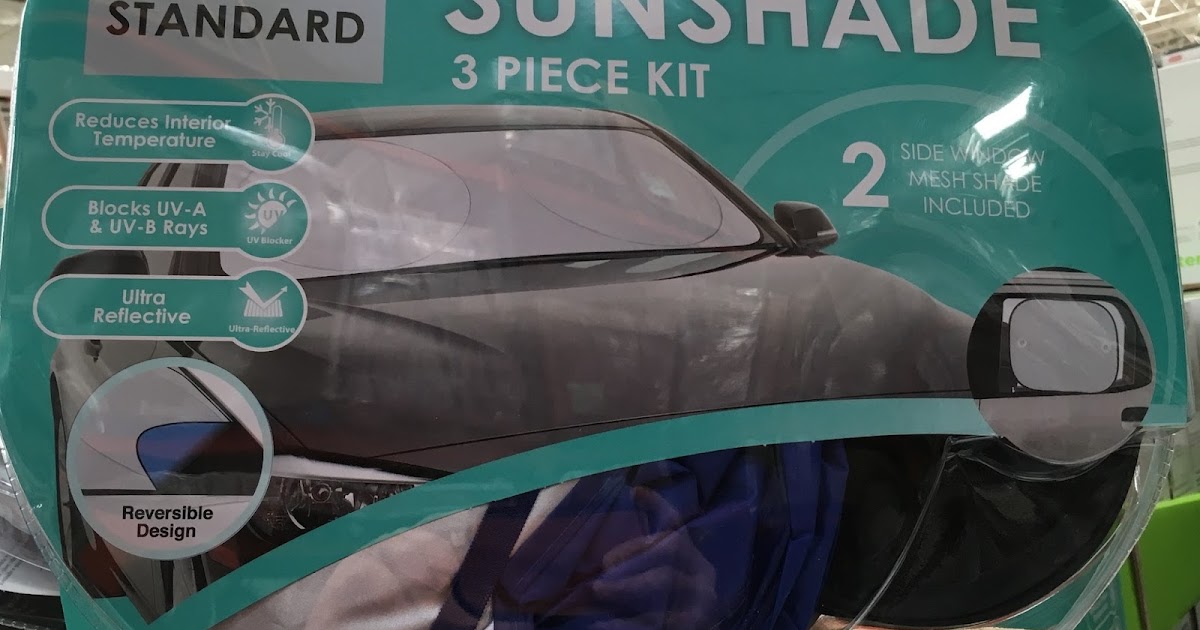Winplus Auto Sunshade 3 Piece Kit Costco Weekender