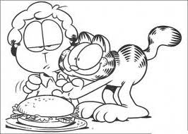 garfield birthday coloring pages - photo #30
