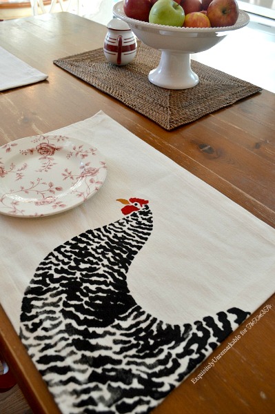 Easy DIY Stenciled Placemats