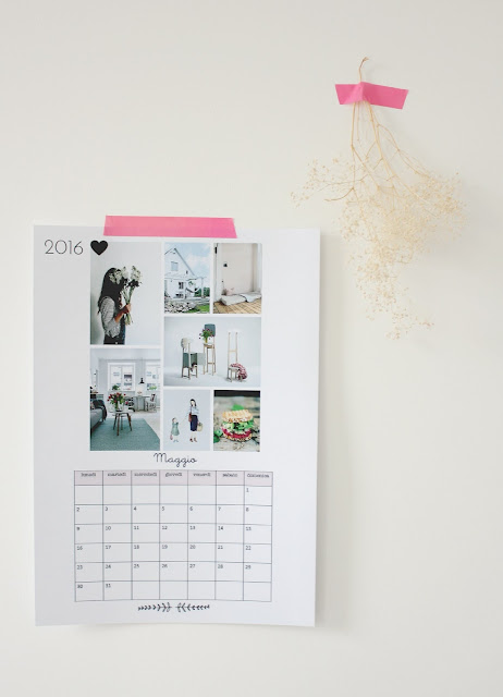 Calendario moodboard 2016 -  DIY