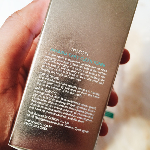 Review Mizon AHA & BHA Daily Clean Toner làm sạch và cân bằng pH cho da ...