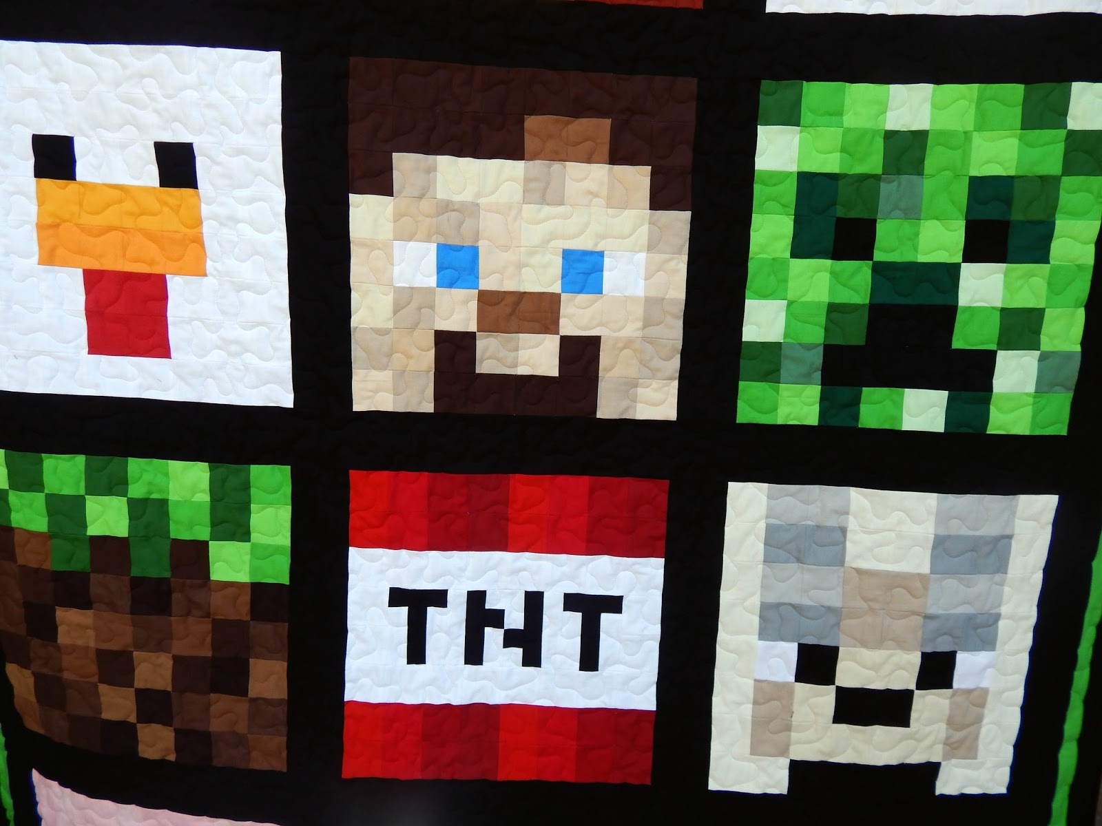 The Fleming's Nine Minecraft Quilt