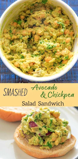 Avocado and Chickpea Salad Sandwich