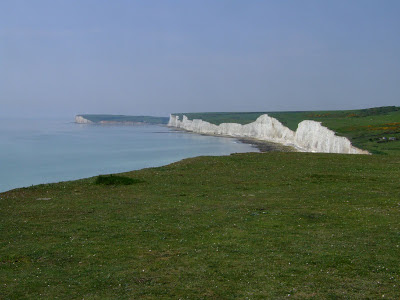 Panorama of The Seven Sisters, England