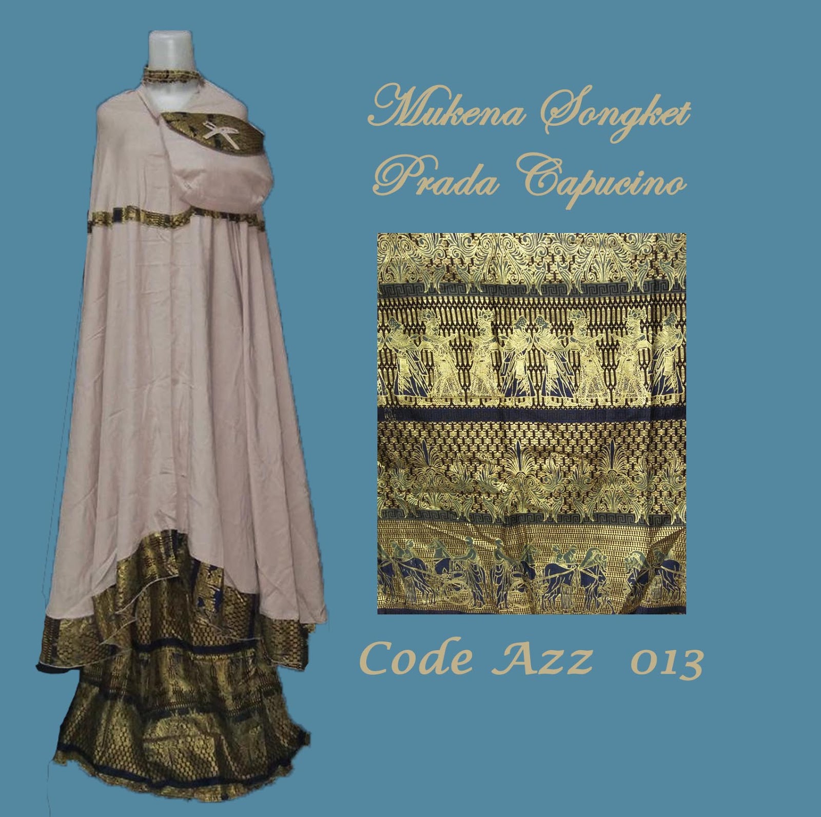 MUKENA BALI TREND MUKENA PRADA CANTIK CAPUCINO
