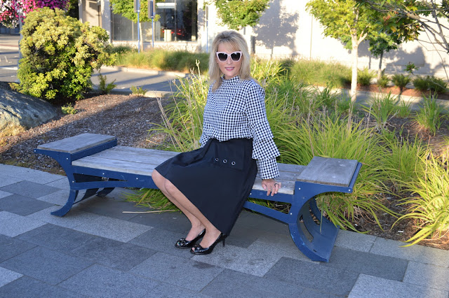 fall favorites: A Line Skirt and Bell sleeve top