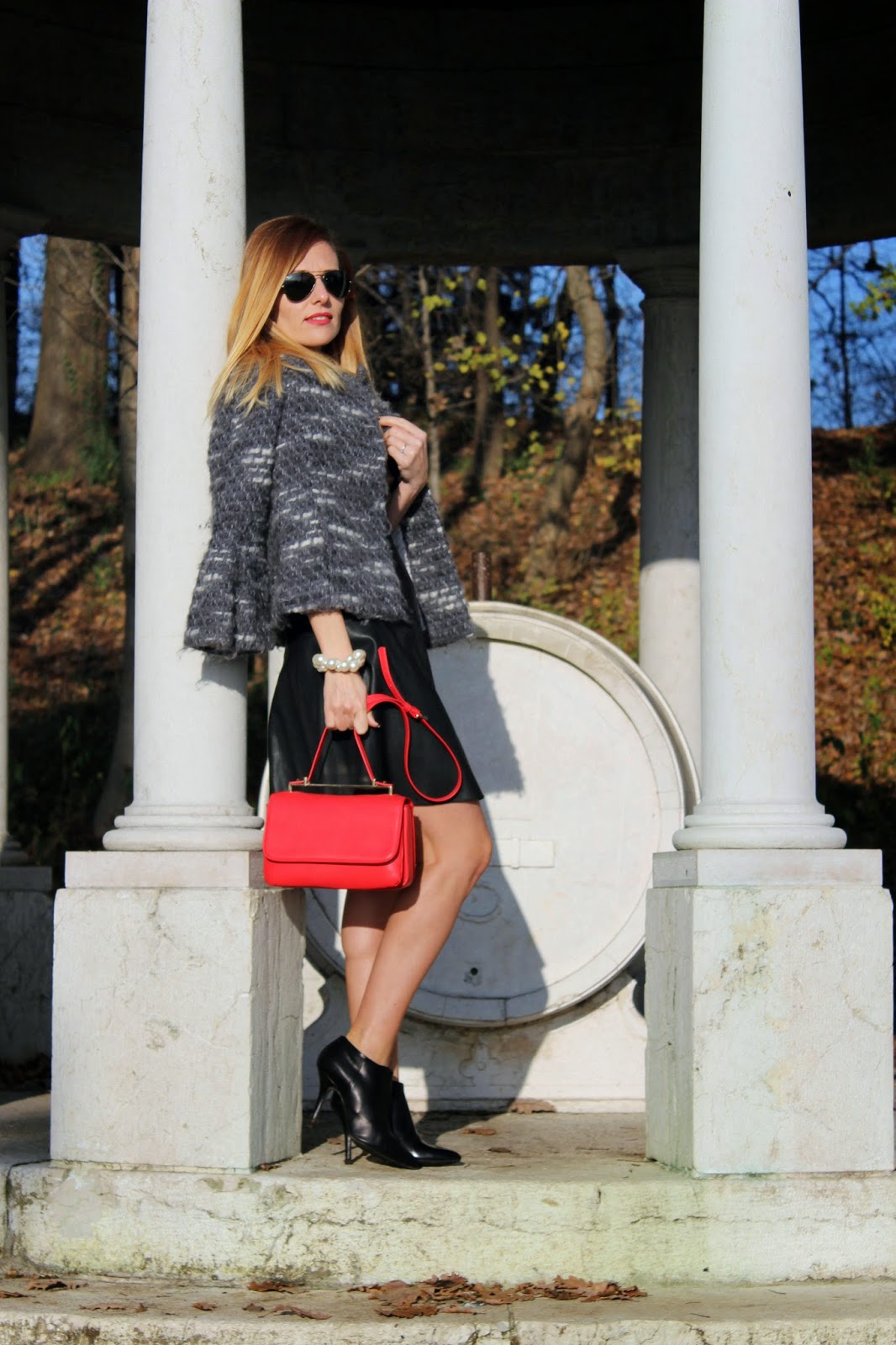 Eniwhere Fashion - Zara black leather dress