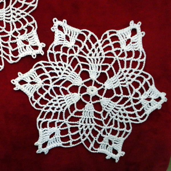 Delia's Crochet Snowflake Doilies