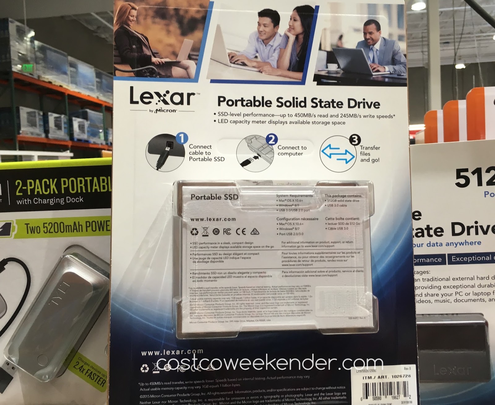 Lexar 512gb Portable Solid State Drive Costco Weekender
