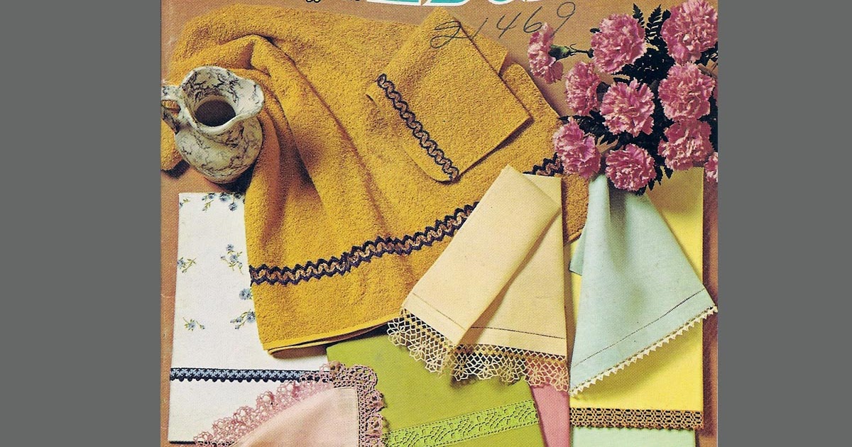 Vintage Knit Crochet Shop Talk Elegant Edgings, Pattern Book 189