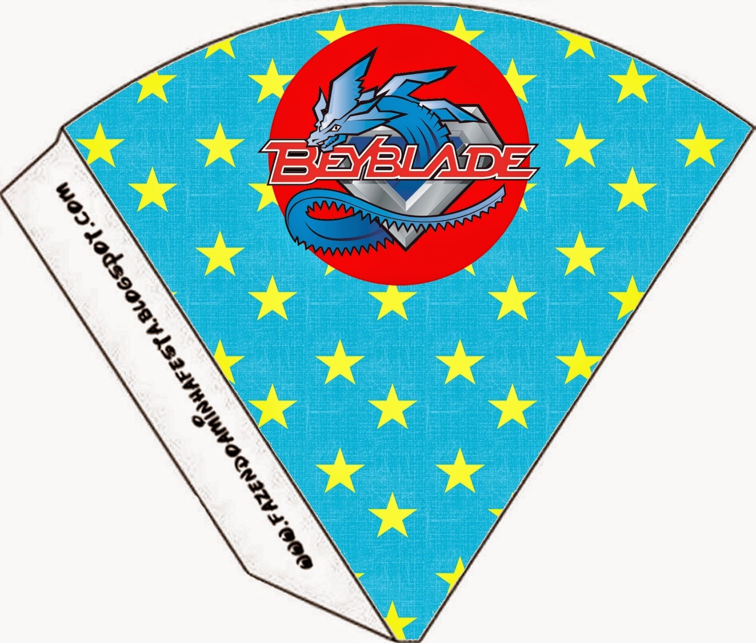 Beyblade: Imprimibles Gratis para Fiestas. Para Conos=Cucuruchos.