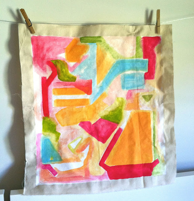 blue chickadee Canvas Cloth Abstract