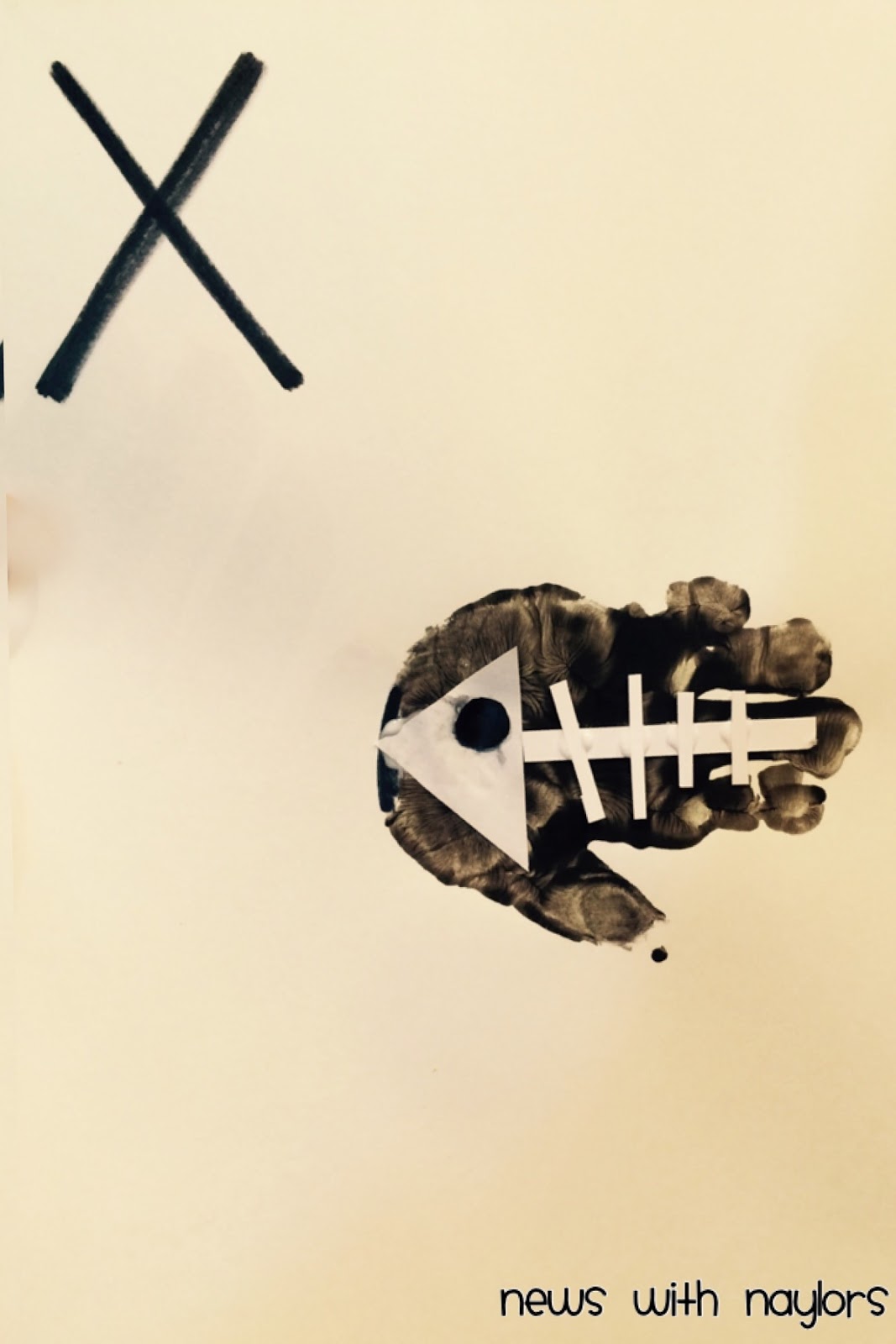 Letter X Alphabet Exercising, Songs, Handprint Art (XRay FIsh