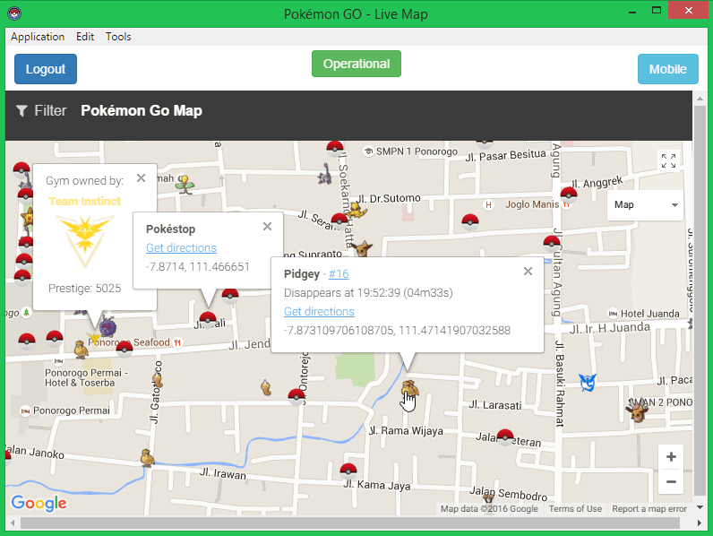 Cara Mengetahui Lokasi Pokemon dengan Pokemon Go Live Map