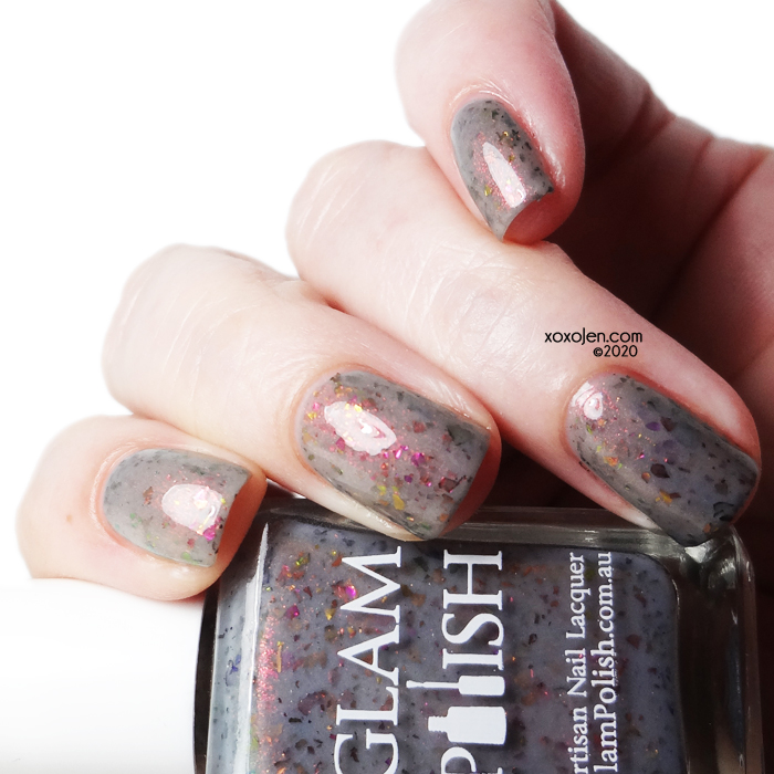 xoxoJen's swatch of Glam Polish Angel Investigations “We Help The Hopeless