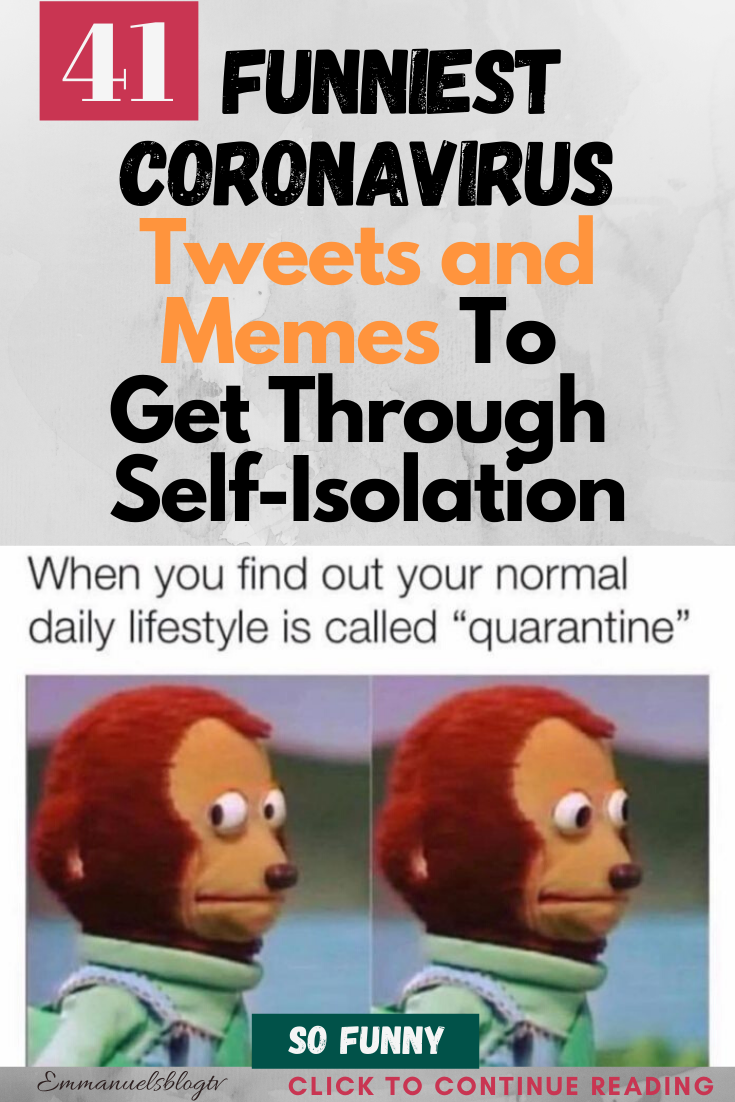41 Funniest Coronavirus Tweets and Memes To Get Through Self-Isolation