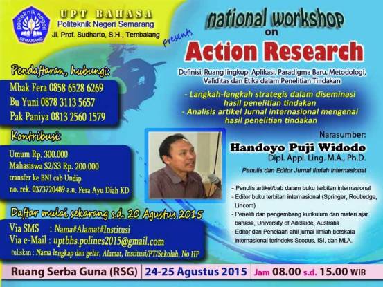 Workshop Nasional Tentang Action Research dan Diseminasi Hasil Penelitian
