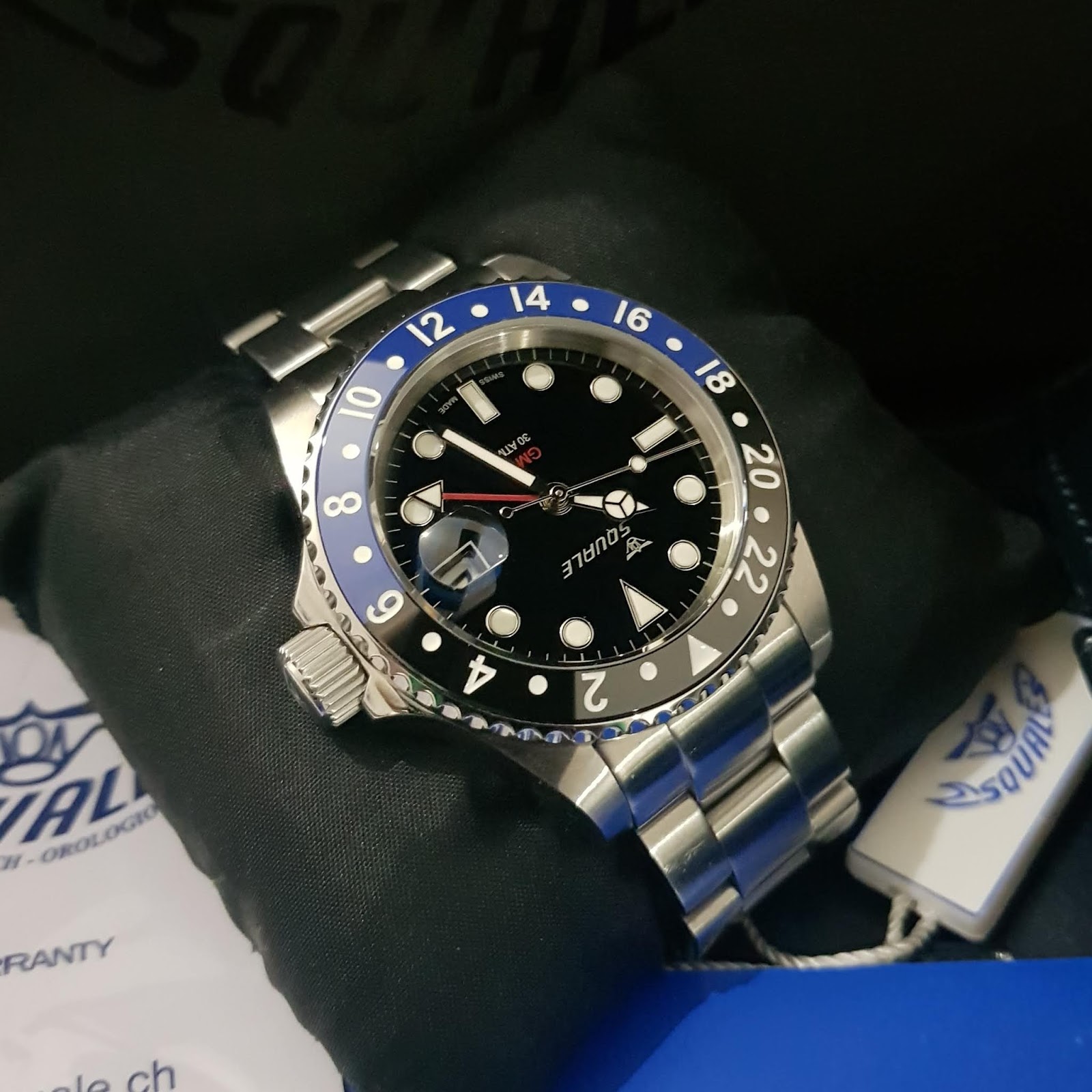 WATCH TEMPTATION - Jual Beli Jam Tangan Second / Arloji Mewah Bekas  Original: [SOLD] PREOWNED SQUALE Y1545 GMT BATMAN 30 ATMOS HORIZON LIMITED  EDITION 150 UNITS ONLY