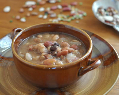 How to Cook Dried Beans from Scratch Mexican-Style in a Slow Cooker ♥ KitchenParade.com, easy, healthy and delicious.
