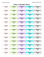 pastel class planner sticker schedule keeper printable