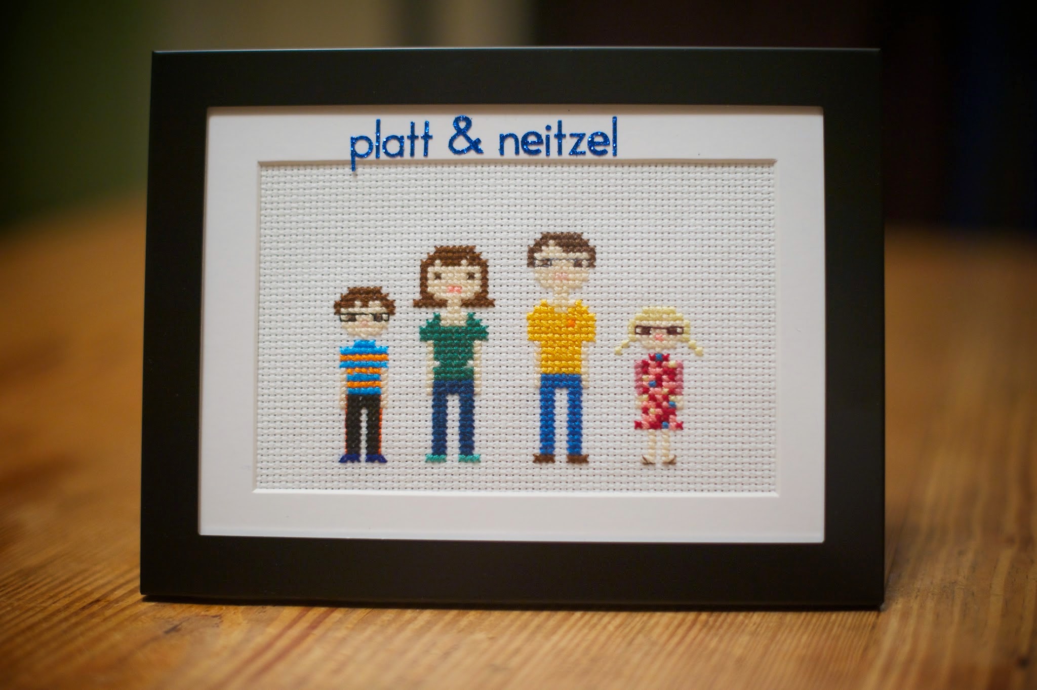 Life at the condo Crafts Cross stitch families