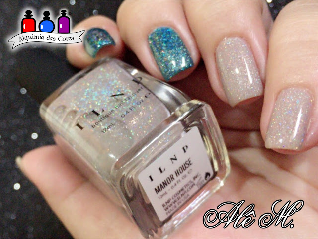 ILNP, Manor House, Extra Credit, Beige, Teal, ILNP Fall 2016 Collection, ILNP Summer 2016 Collection, ultra holo, classy taupe jelly, Mani Tape, Vinil, Alê M.