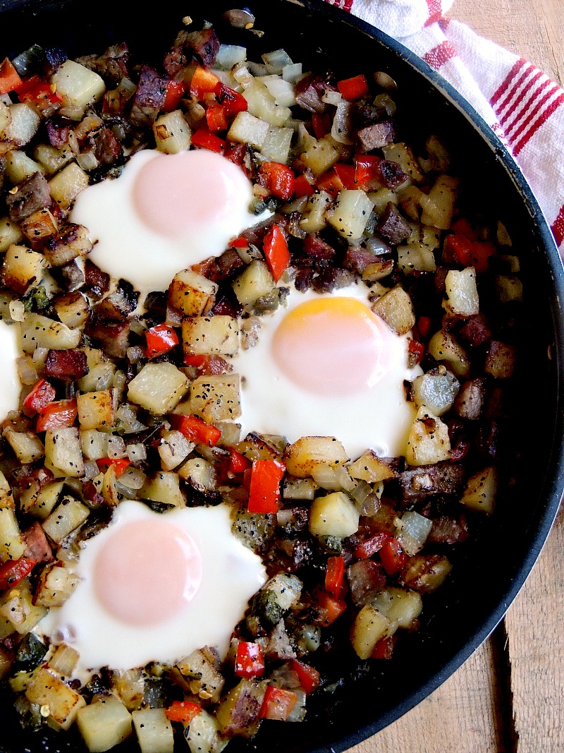 Skillet Steak and Eggs Hash Bobbi's Kozy Kitchen