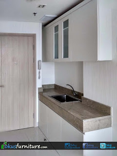 Kitchen set dengan model minimalis untuk apartemen Kitchen set dengan model minimalis untuk apartemen