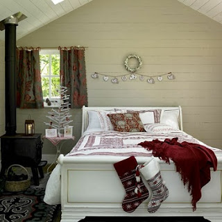 Habitación navideña Dormitorio en Navidad