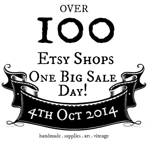 One Big Sale Day: One Big Sale Day 2014 - 100 Etsy shops participating!
