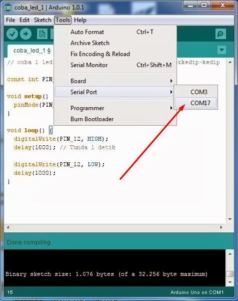 Cara Memprogram dan Menjalankan Arduino - Arduino Tutorials