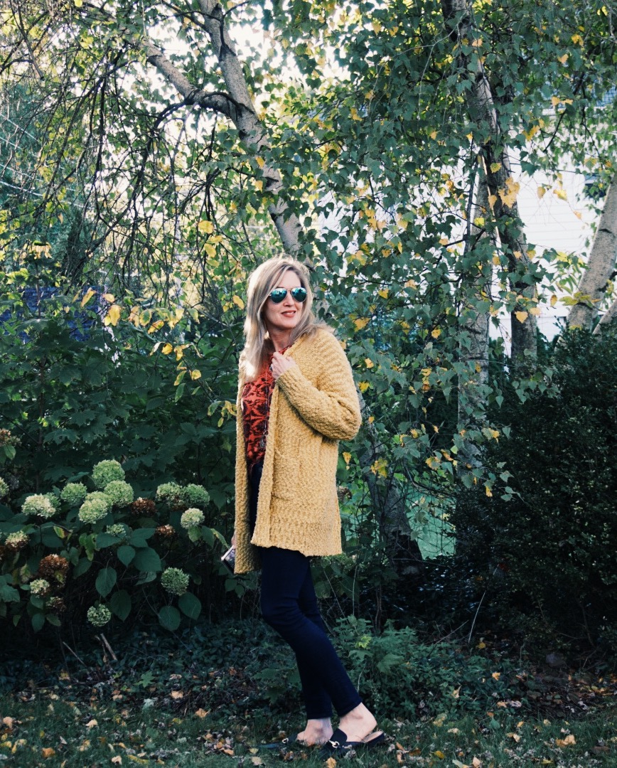 fall cardigan outfit