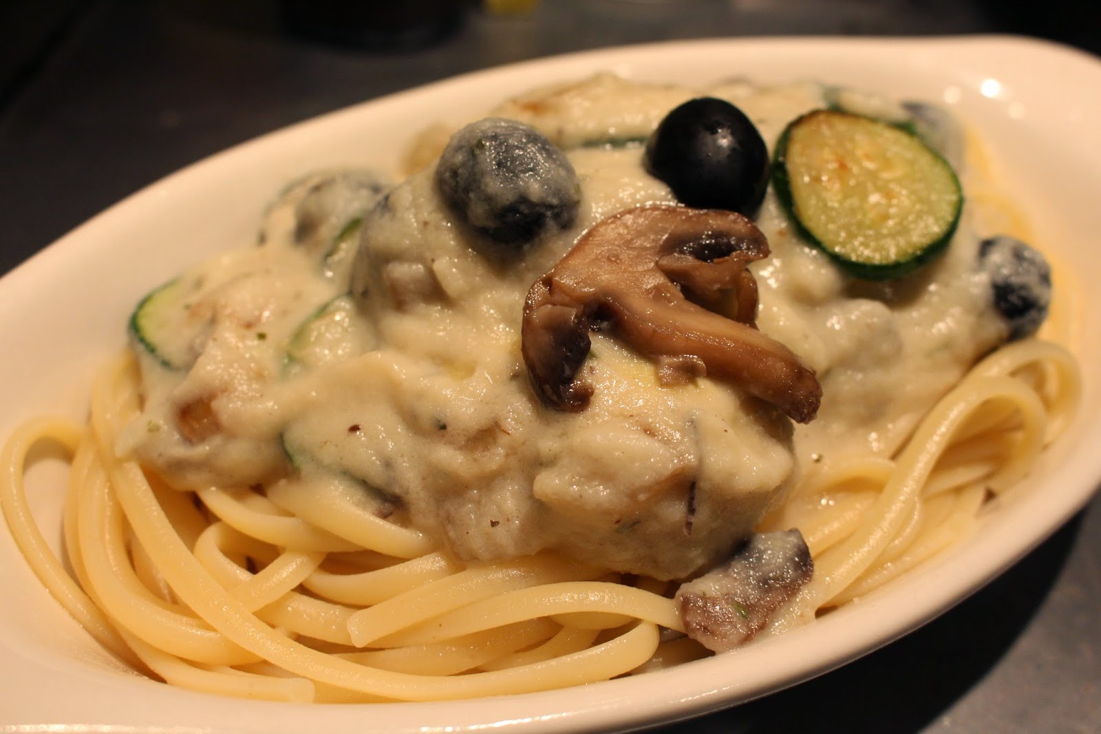 My Delicious Vegan Diary Artichoke Zucchini Alfredo Pasta