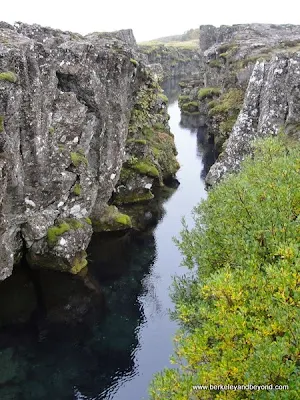 Silfra crack in Thingvellir National Park in Iceland