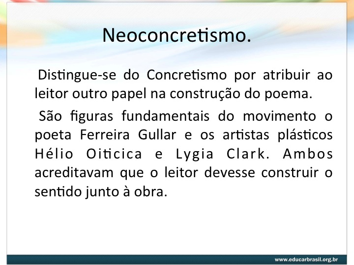 Considere As Seguintes Afirmações Sobre O Concretismo