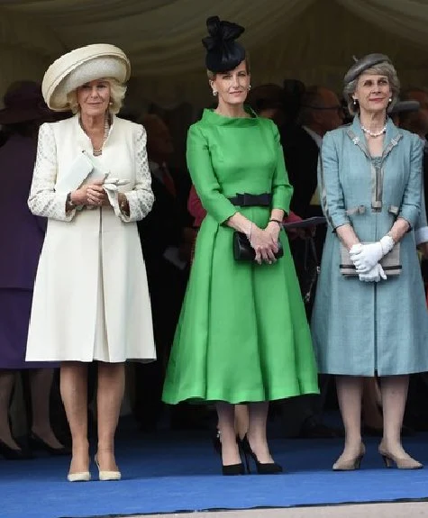 Sophie, Countess of Wessex attends the Order of the Garter Service at St George's Chapel in Windsor Castle