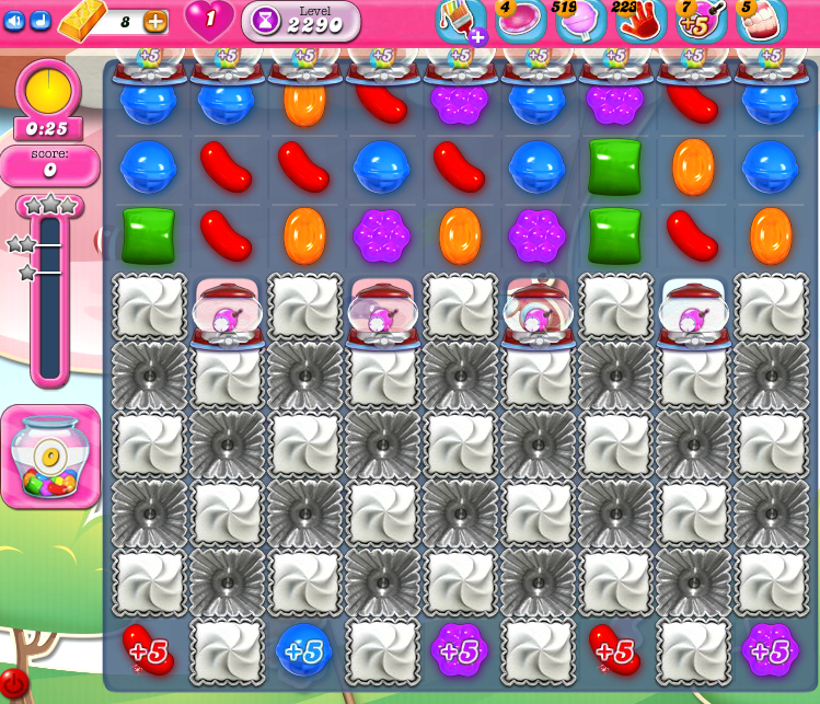 Candy Crush Saga level 2290 Candy Crush Saga level 2290