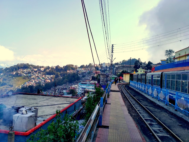 Darjeeling Himalayan Railway View from Darjeeling Railway Station