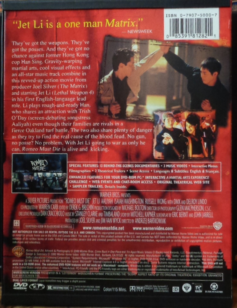 Movies on DVD and Blu-ray: Romeo Must Die (2000)