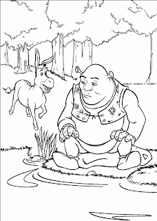 Cartoons Coloring Pages: Shrek Coloring Pages