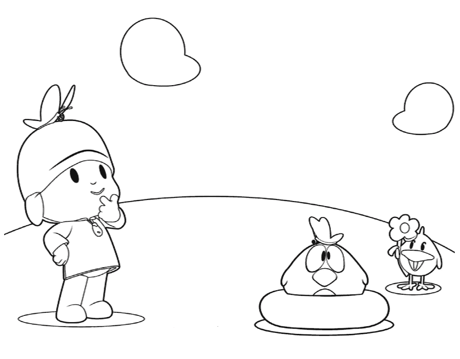 desenho para colorir pocoyo - Atividades para a Educação Infantil -  Cantinho do Saber