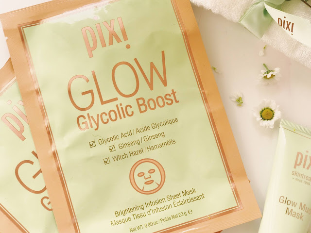 Pixi Glow Tonic Glycolic Boost Brightening Infusion Sheet Mask Review
