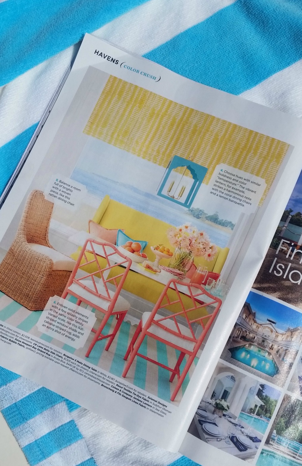 everything coastal our aruba blue striped rug is featured in
