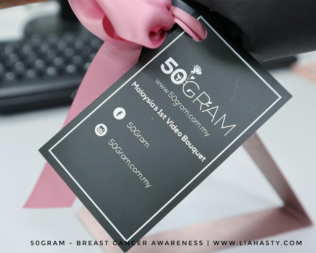 Hadiahkan Pink Pride Mini Bouquet Stand & Support Breast Cancer Awareness bersama 50 gram