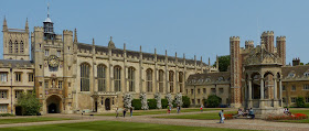 The Great Court at Trinity College, Cambridge.