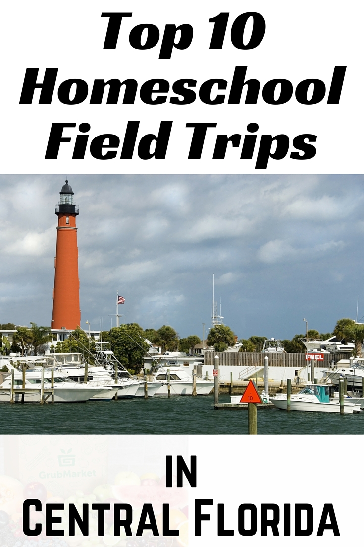 Here's a list of 10 of the BEST field trip ideas for Central Florida homeschoolers. ponce-inlet-lighthouse