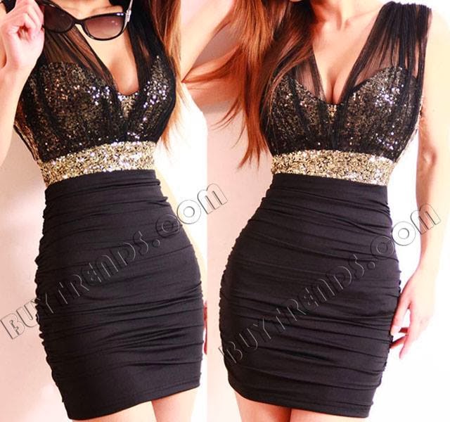 vestido preto para festa curto